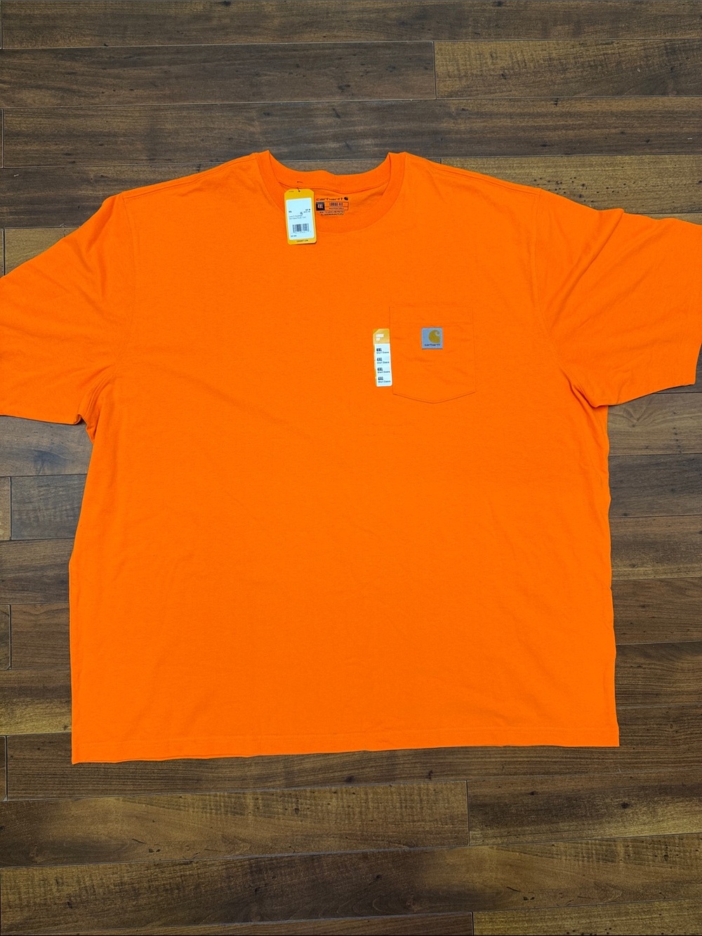 Carhartt Men’s High-Visibility Orange Short-Sleeve Pocket Tee 4XL